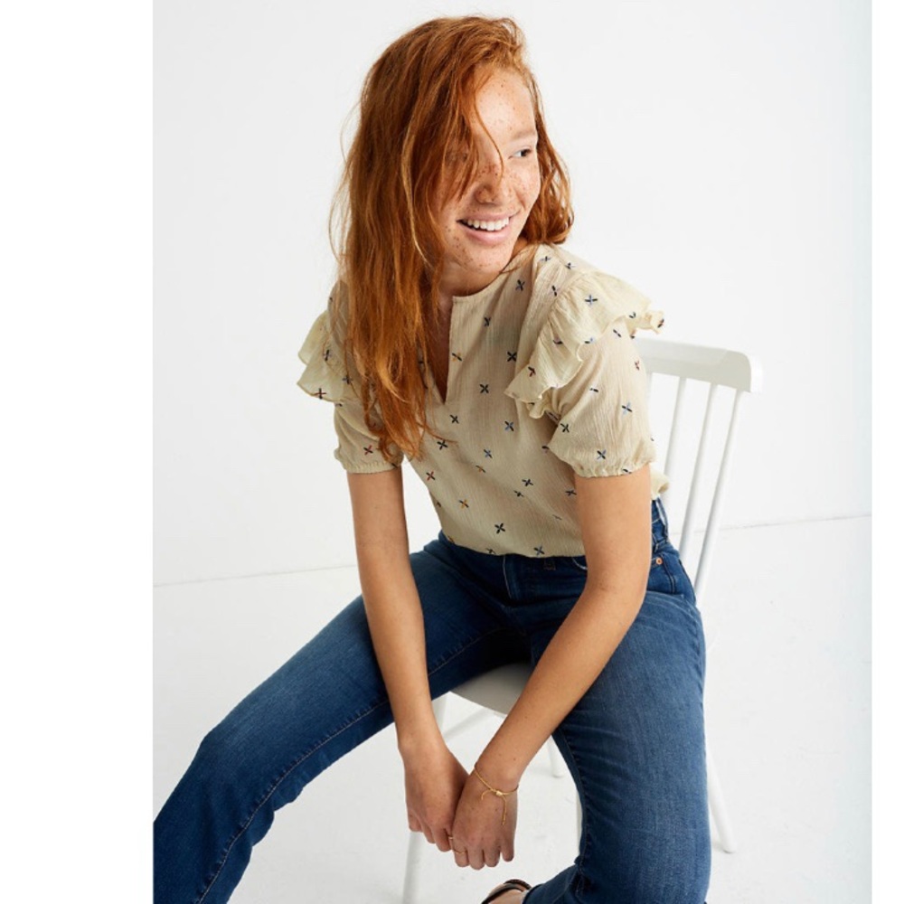 Madewell Embroidered Gazebo Top